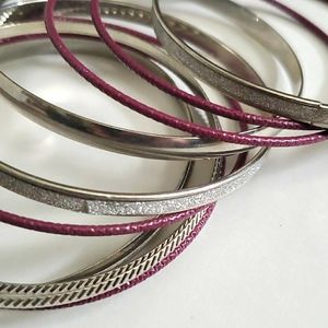 Y2K Versatile Hoop Bracelet Set